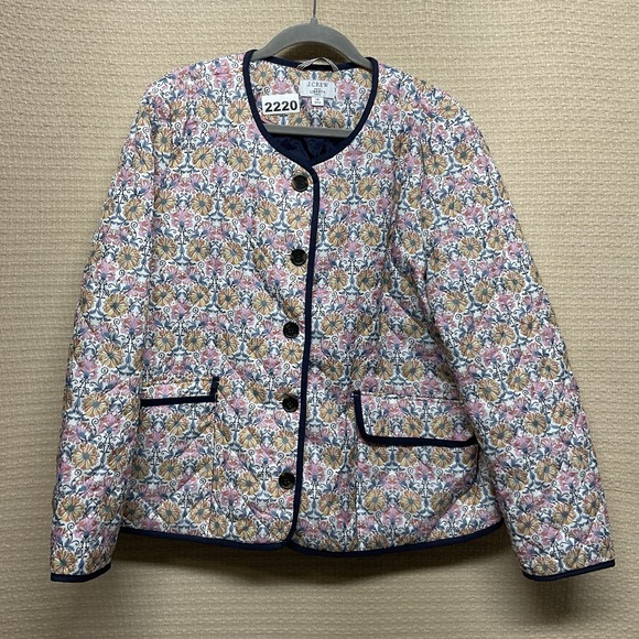 J.CREW Jackets & Blazers - J CREW LIBERTY Quilted Puffer Jacket In Floral Print with PrimaLoft Size‎ 16
